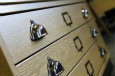 Wooden plan chest. Specialist handles and hardware