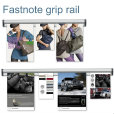 Grip rail holds charts, plans and menu orders 