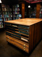 Traditional custom design plan chests for library