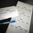 Printed Wrap-around Cable Labels/ White